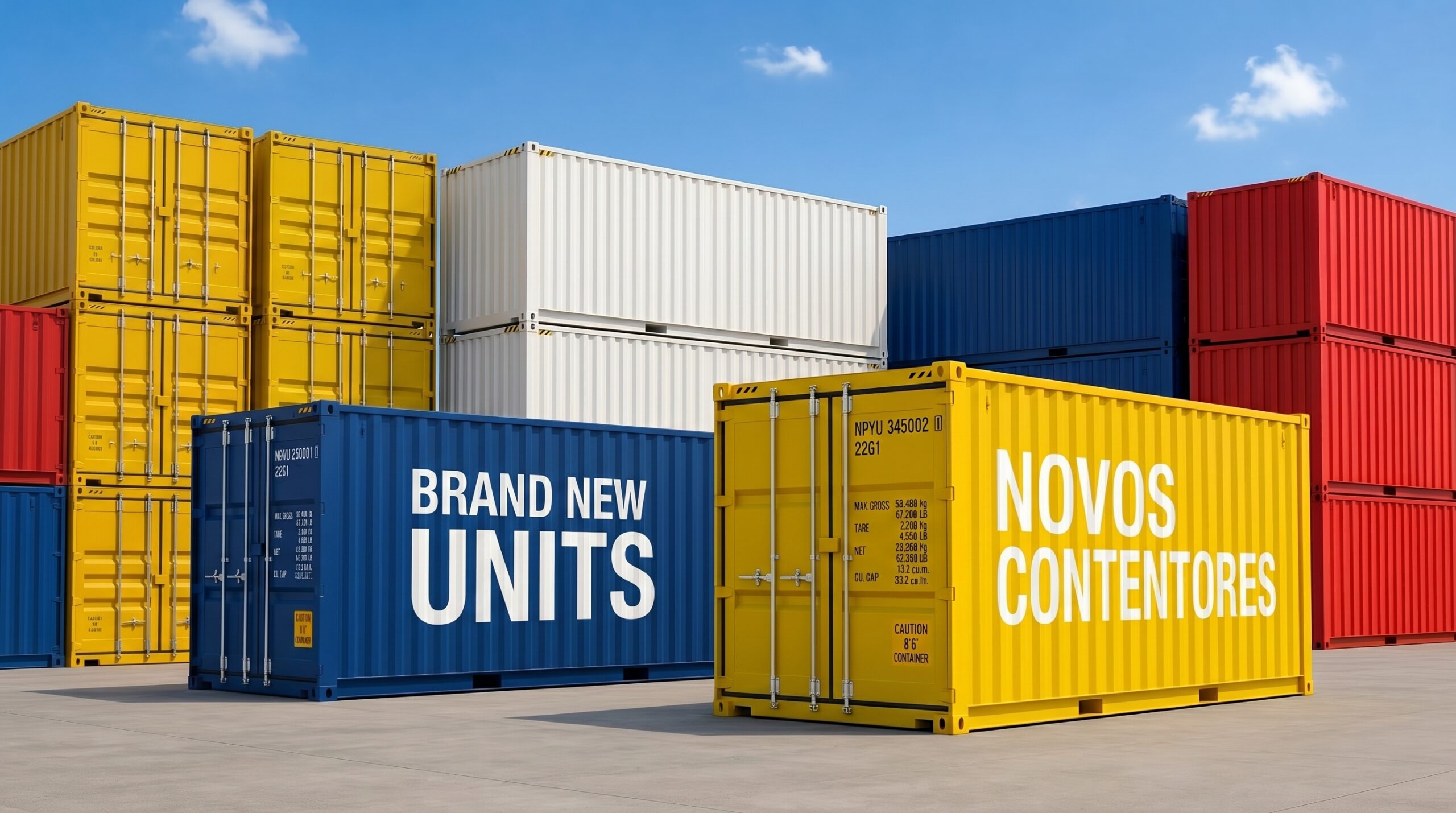 Containers neufs - garantie constructeur
