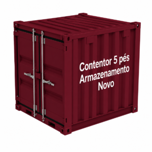 Contentor 5 pés Armazenamento Novo