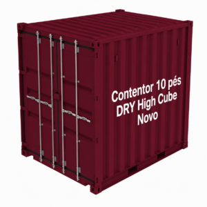 Contentor 10 pés DRY High Cube Novo